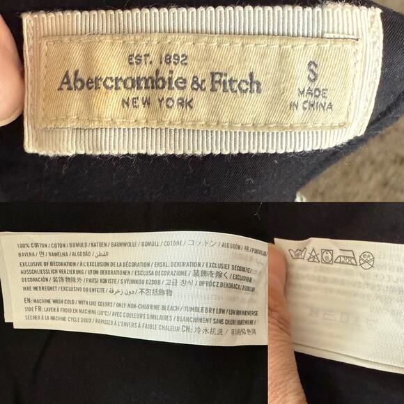 Abercrombie & Fitch Dress Black Jacquard Cream Floral Silver Thread Cotton Small - Picture 7 of 10
